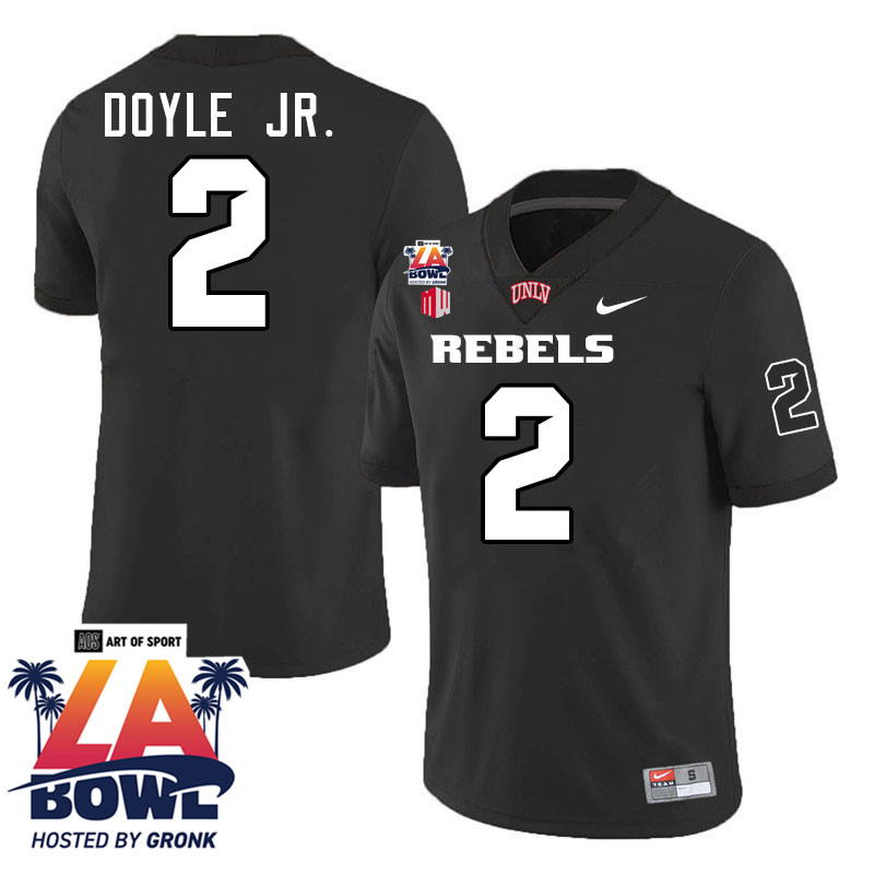 Antonio Doyle Jr. LA Bowl Jersey,UNLV Rebels 2024 LA Bowl Jersey-Black